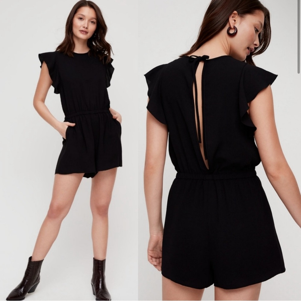Aritzia Wilfred black romper